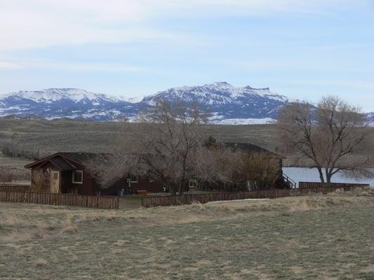 Some of our lodging by the lake