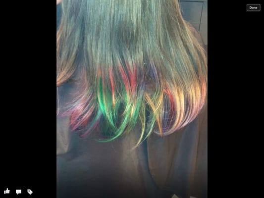 Artistic color design by Adam and Eve Hairstylist