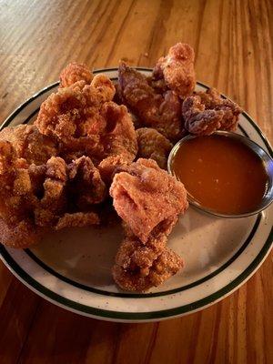 POPCORN CHICKEN w/ CARTER SAUCE