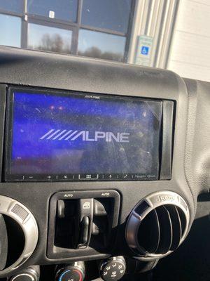 2018 Jeep Wrangler JKU Sahara with Alpine XL-407 Infotainment Upgrade