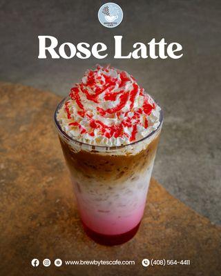 Fall in love with every sip! Our Rose Latte blends delicate floral notes with creamy perfection. Have you tried this romantic brew yet?