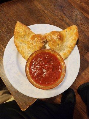 Cheese calzone.