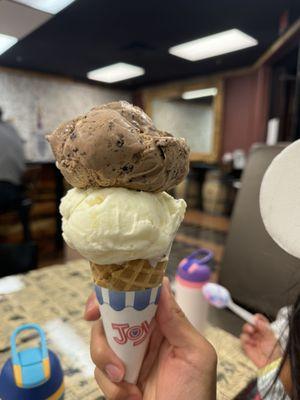 Choc malt crunch and coconut pineapple