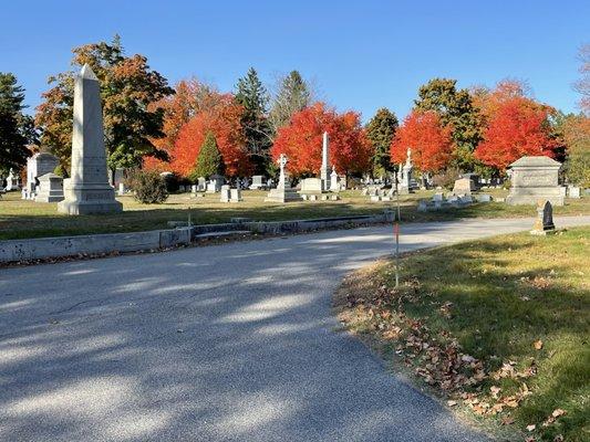 Evergreen Cemetery, Portland Maine, October of 2024.