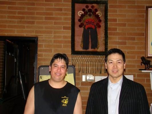 From right: Sihing Thomas and Sifu David Leong