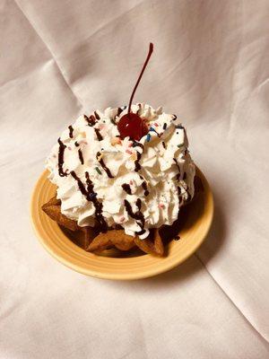 The classic...Fried vanilla ice cream .