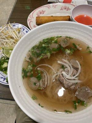 Beef #7. Extra Large Pho #1. Egg Rolls