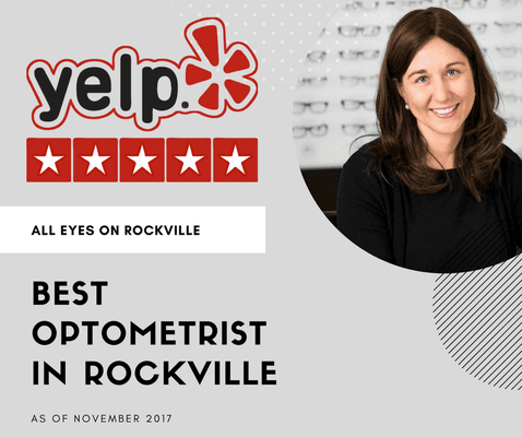 It's true! We have been rated #1 optometrist practice in Rockville on Yelp!