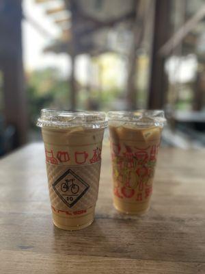 Double the treat- maple oat lattes