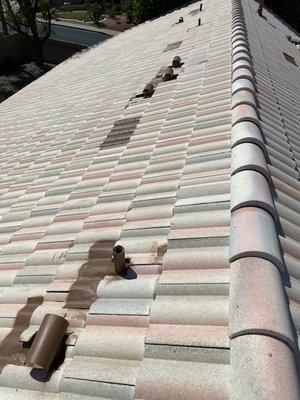 Tile Roof Replacement.