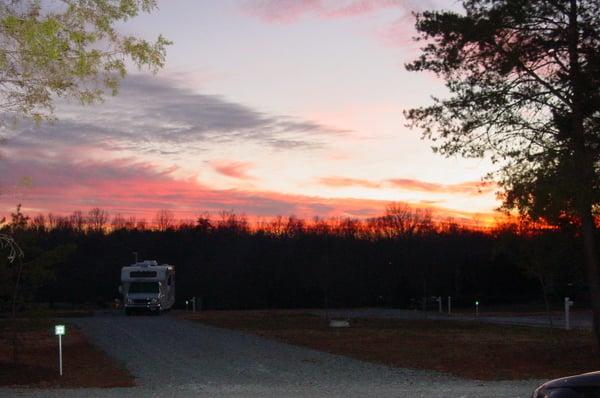 Sunset at Jones Station RV Park