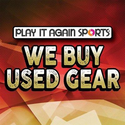 We buy quality used sporting goods in clean working order everyday and pay cash or trade credit.