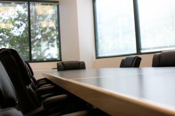 Large meeting room seats up to 11 people