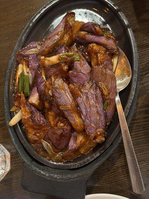 Sizzling Eggplant with Garlic Sauce