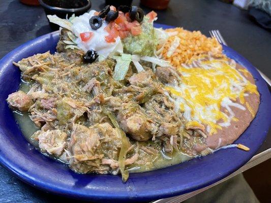 Chili Verde Plate