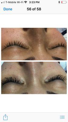 Eyelash extension, C curl, 12 mm length