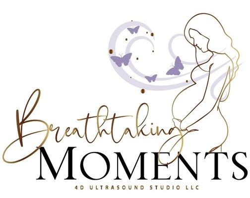 Pregnant woman and butterflies logo