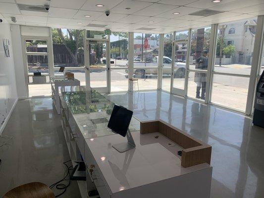 Nela Rd. Cannabis Dispensary Interior. Premium Cannabis Experience in Los Angeles.