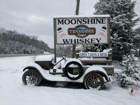 Snowy Day at the Distillery!