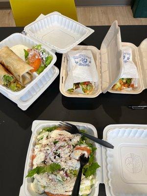 Chicken Shawarma Sandwich Gyro Salad Gyro Chicken Sandwich Falafel