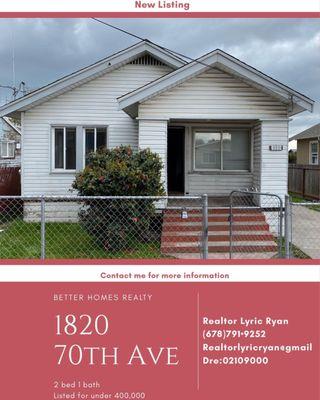 Listend under $400,000!!! In Oakland?!!!