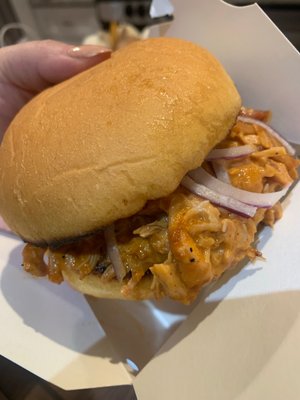 Pulled chicken sandwich was bomb!!!