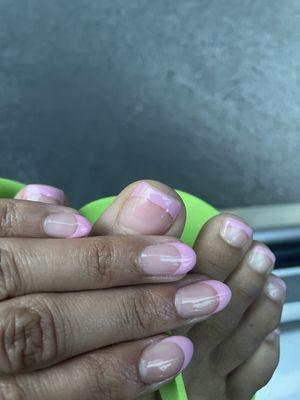 Pink French gel July 2023