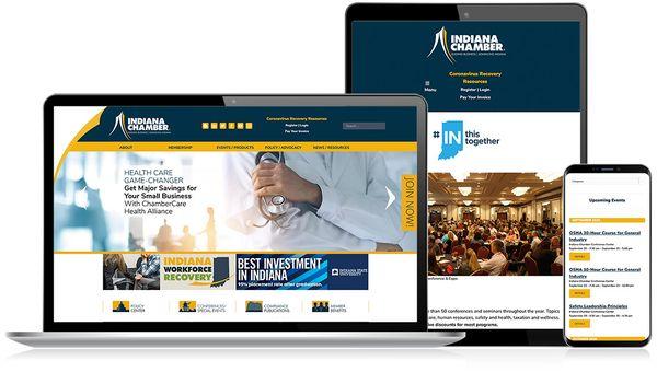 Indiana Chamber of Commerce Web Design