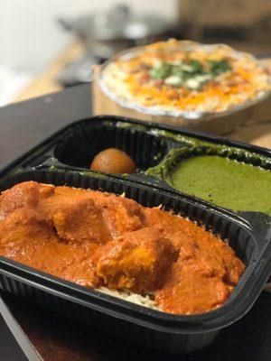 Butter chicken with spinach