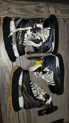 His and her skates