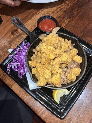 Fried alligator