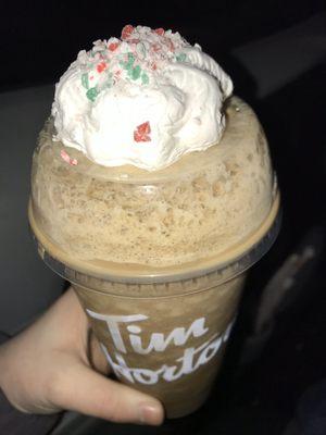 Peppermint mocha iced capp