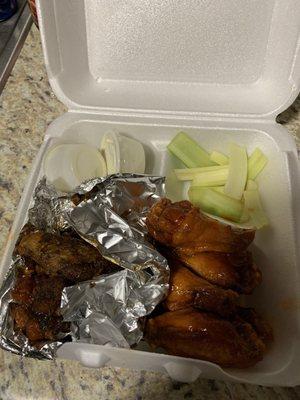 Hawaiian Jerk and Honey Hot 10 Piece Wings