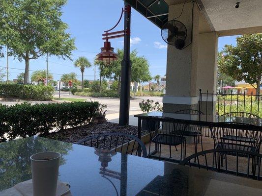 Outside patio area.