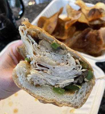 The Broad Street with crunchy house chips. LOOK at that meat!