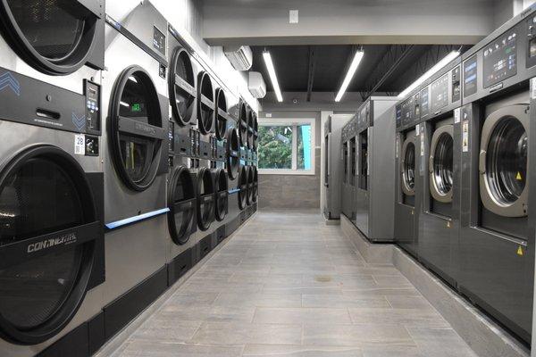 Row of dryers