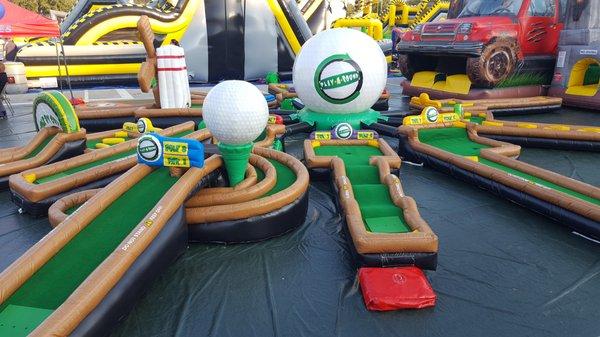 Inflatable 9-Hole Golf Course - Provided by All About Fun.