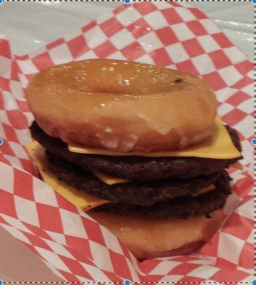 Triple Decker Krispy Kream Burger