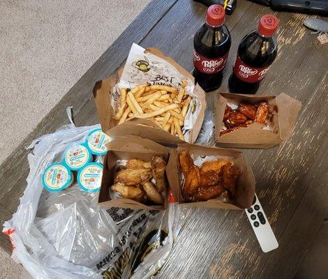 18 wing pack with fries