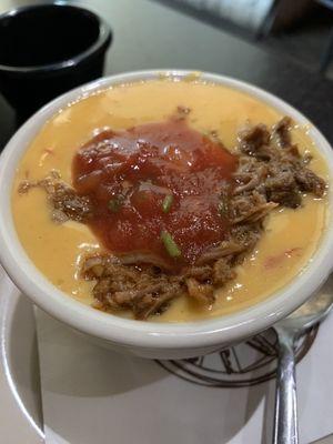 Queso with brisket - YUMMMMM