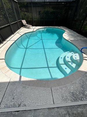 Another resurfaced and beautifully maintained pool.