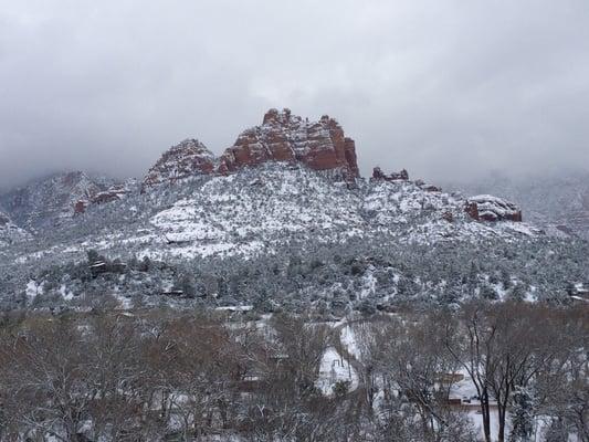 View from front on New Years Day.