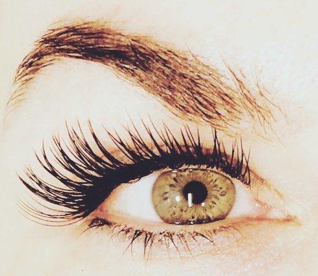 Classic eyelash extensions