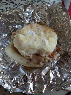 Pork tenderloin biscuit ($2.50)