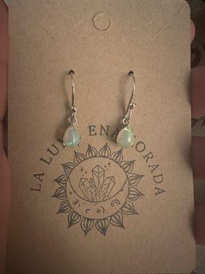 Ethiopian opal earring