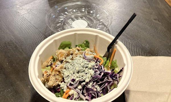 Honey Buffalo Salad bowl.