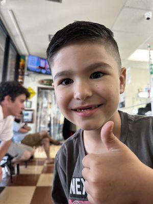 An awesome haircut.