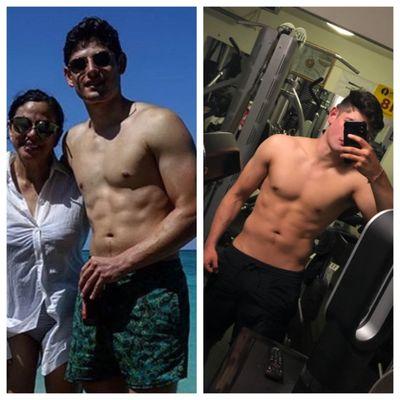 Julian went from 162 on the left to 180 on the right in 3 months with only adding 1% bf.