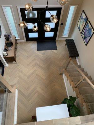 Entryway herringbone