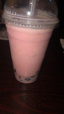 Strawberry boba shake